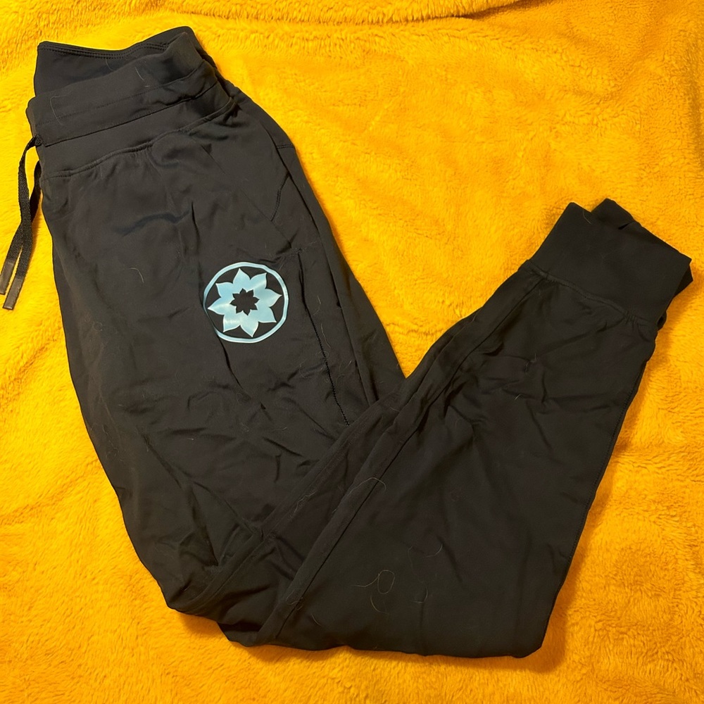 Navy Blue Joggers with light blue Mandala